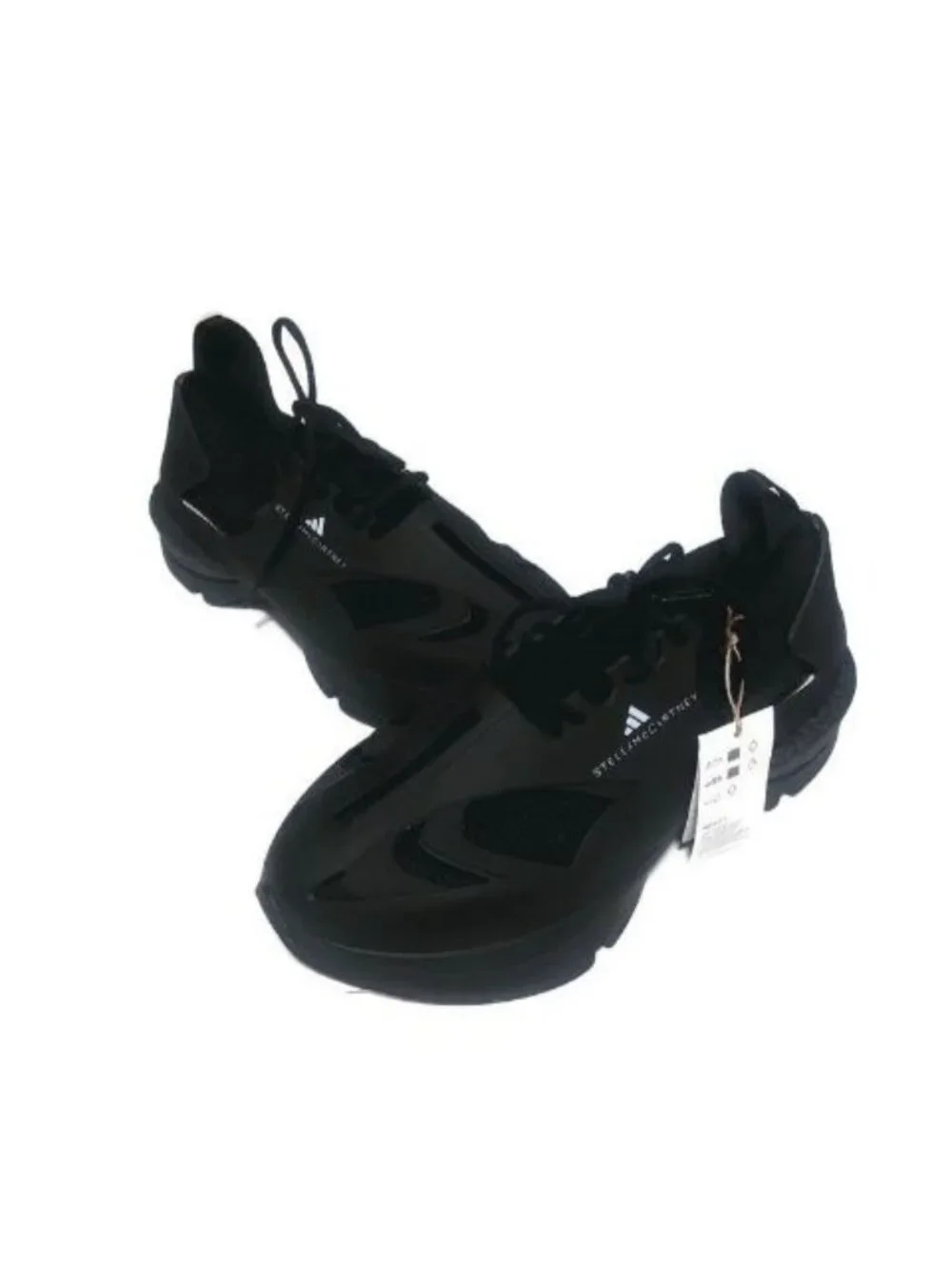 adidas aSMC Sportswear Run Mens 11 Womens 12 Black Sneakers by Stella McCartney